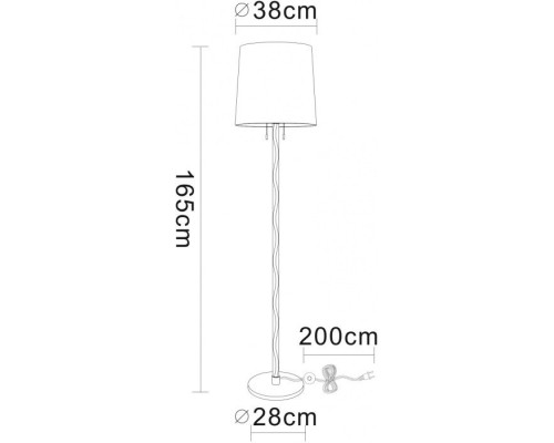 Торшер Wasat A4048PN-1CC Arte Lamp
