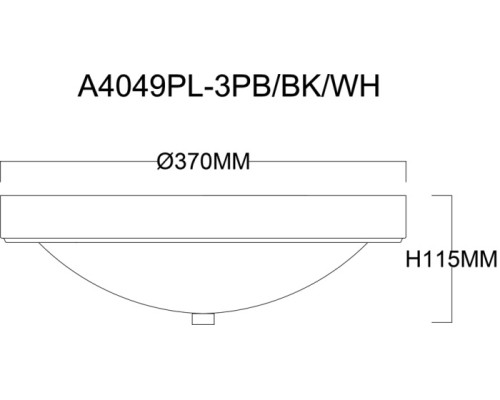 Потолочный светильник James A4049PL-3WH Arte Lamp