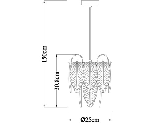 Подвесной светильник Evie A4052SP-1SG Arte Lamp