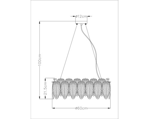 Подвесная люстра Evie A4052SP-8SG Arte Lamp