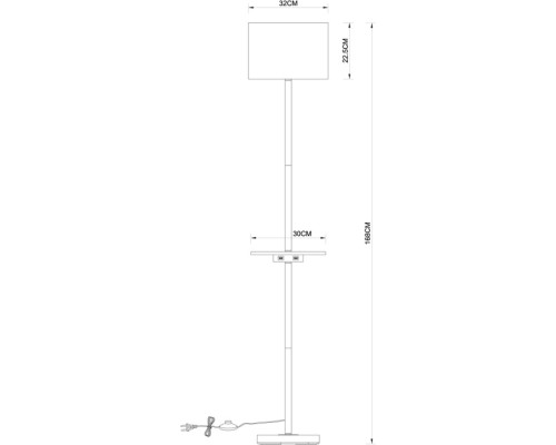 Торшер Combo A4056PN-1WH Arte Lamp