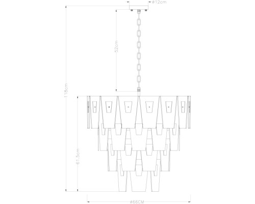 Подвесная люстра Sophia A4066LM-11PB Arte Lamp