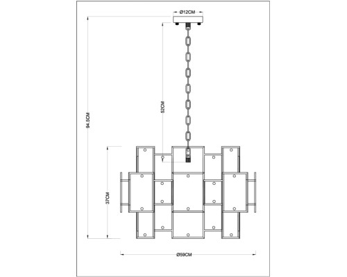 Подвесная люстра Theemin A4068LM-12SG Arte Lamp