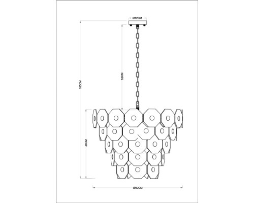 Подвесная люстра Lambrusco A4069LM-13AB Arte Lamp