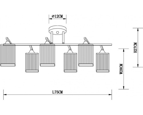 Потолочная люстра Merope A4071PL-6BK Arte Lamp