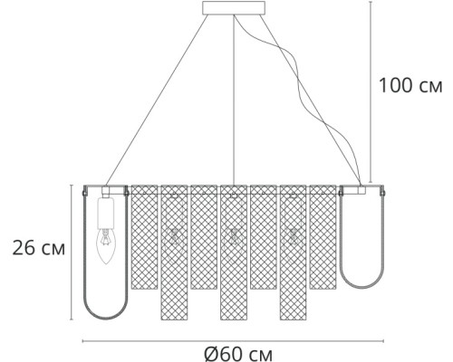 Подвесная люстра Denebola A4074LM-10CC Arte Lamp