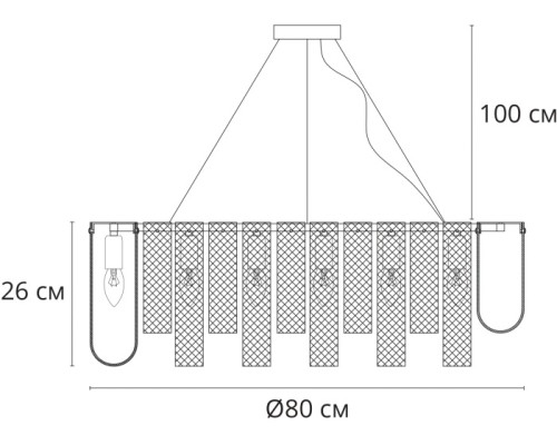 Подвесная люстра Denebola A4074LM-14CC Arte Lamp
