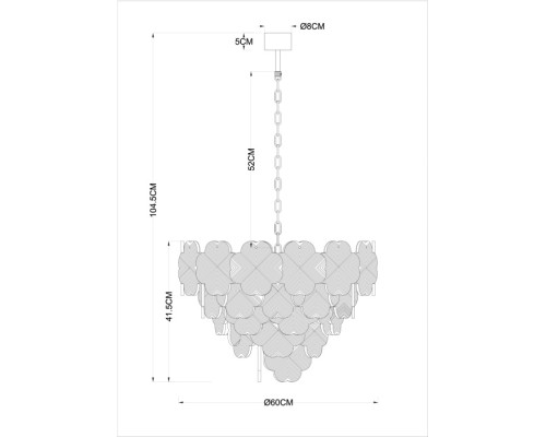 Подвесная люстра Mallika A4077LM-10GO Arte Lamp