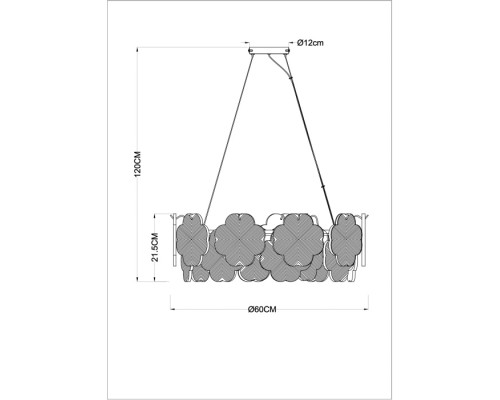 Подвесная люстра Mallika A4077SP-7GO Arte Lamp