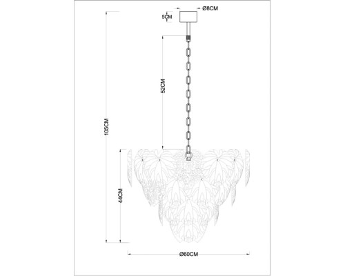Подвесная люстра Kapri A4078LM-12GO Arte Lamp