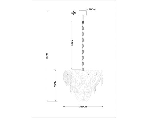 Подвесная люстра Kapri A4078LM-6GO Arte Lamp