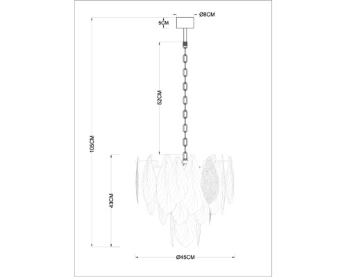 Подвесная люстра Felicita A4080LM-6GO Arte Lamp