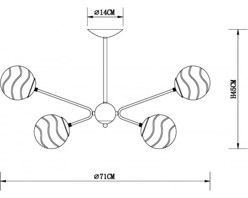 Потолочная люстра Meissa A4164PL-10AB Arte Lamp
