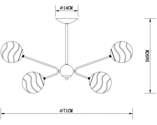 Потолочная люстра Meissa A4164PL-6AB Arte Lamp
