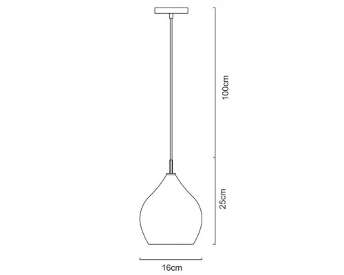Подвесной светильник Bicchiere A4283SP-1CC Arte Lamp