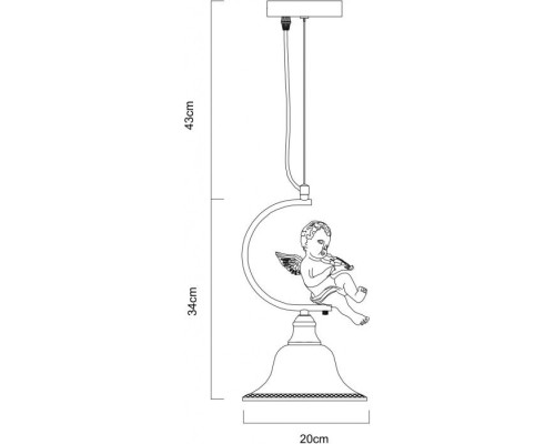 Подвесной светильник Amur A4288SP-1WH Arte Lamp