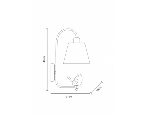 Бра Passero A4289AP-1WH Arte Lamp