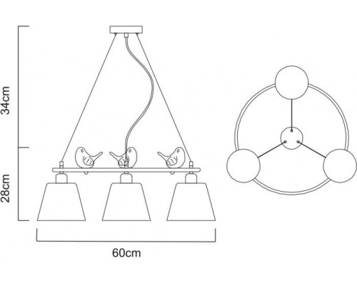 Подвесная люстра Passero A4289LM-3WH Arte Lamp