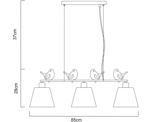 Подвесной светильник Passero A4289SP-3WH Arte Lamp