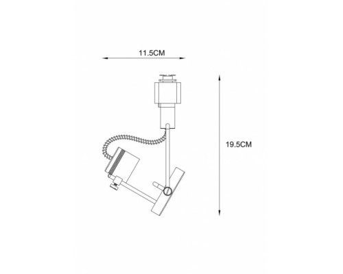 Трековый светильник Costruttore A4300PL-1WH Arte Lamp