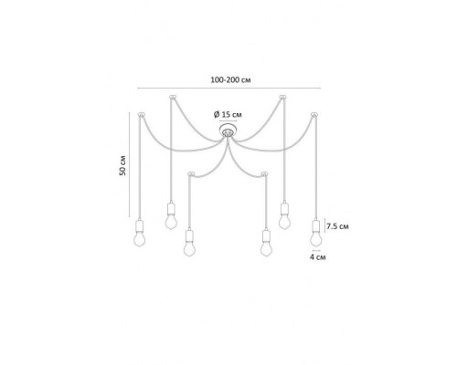 Подвесная люстра Bender A4322SP-6BK Arte Lamp