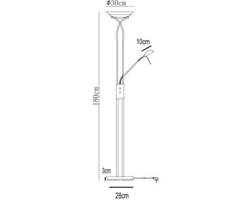 Торшер Duetto A4399PN-2AB Arte Lamp