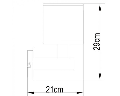 Бра Quadro A4402AP-1BK Arte Lamp