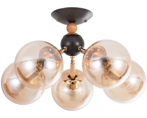 Потолочная люстра Boston A4485PL-5BK Arte Lamp