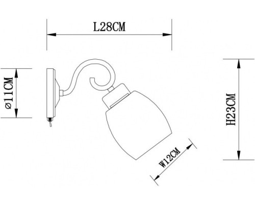 Бра Krit A4505AP-1BK Arte Lamp