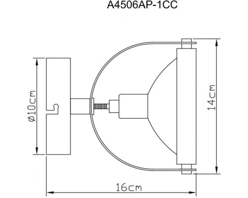 Спот Alieno A4506AP-1CC Arte Lamp