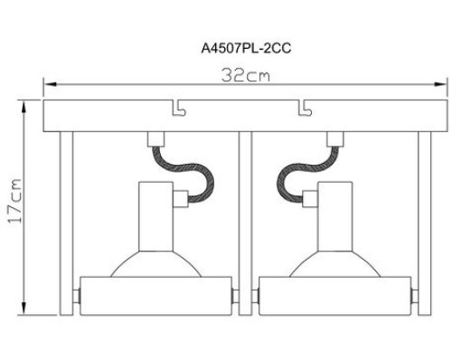 Спот Faccia A4507PL-2CC Arte Lamp