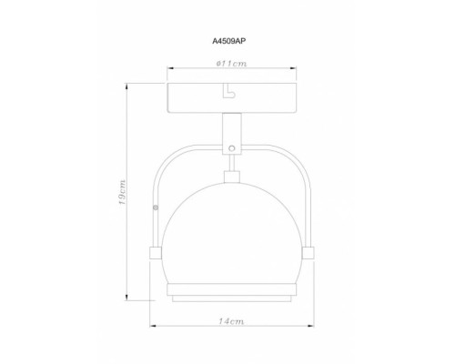 Спот Orbiter A4509AP-1WH Arte Lamp