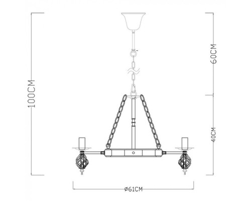 Подвесная люстра Cartwheel A4550LM-8CK Arte Lamp