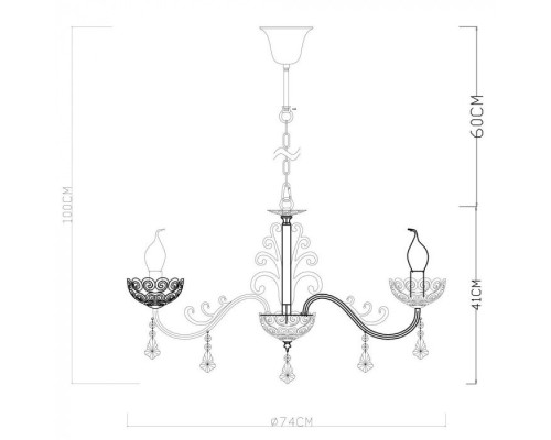 Подвесная люстра Fleece A4554LM-8WG Arte Lamp