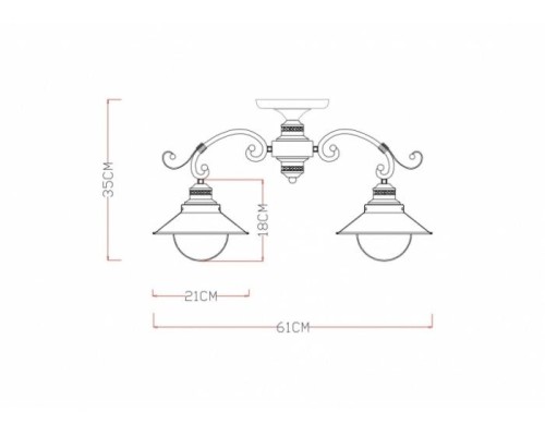 Потолочная люстра Grazioso A4577PL-3WG Arte Lamp