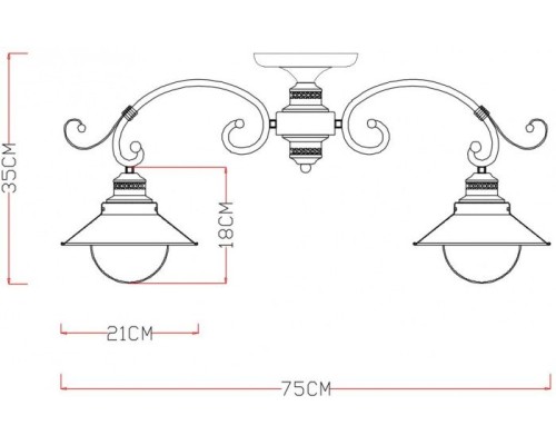 Потолочная люстра Grazioso A4577PL-5WG Arte Lamp