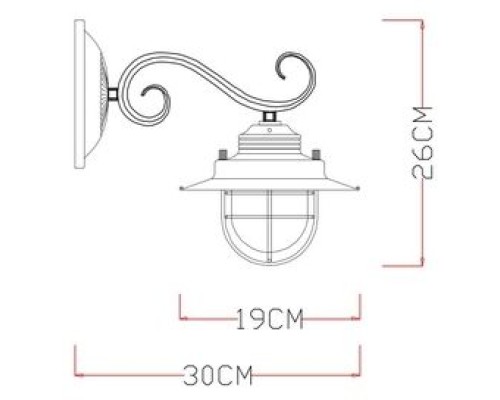 Бра Lanterna A4579AP-1WG Arte Lamp