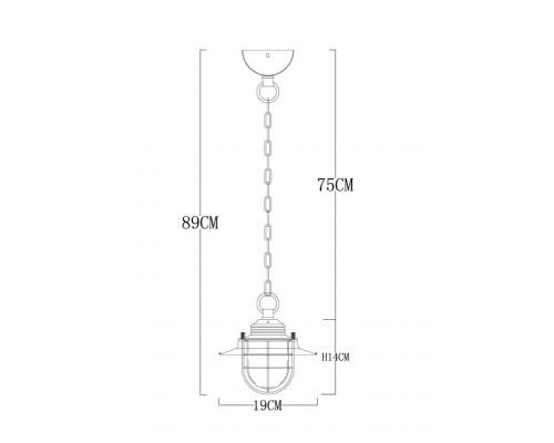 Подвесной светильник Lanterna A4579SP-1AB Arte Lamp