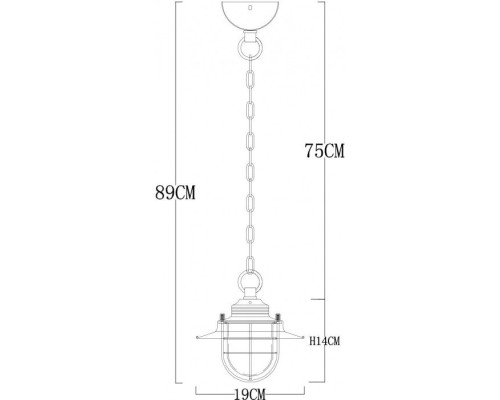 Подвесной светильник Lanterna A4579SP-1WG Arte Lamp