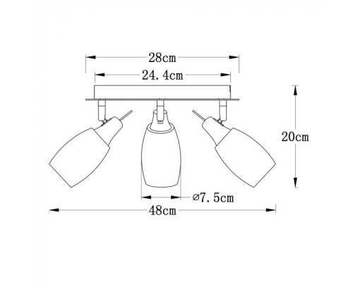 Спот Volare A4590PL-3SS Arte Lamp