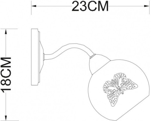Бра Alessandra A5004AP-1AB Arte Lamp