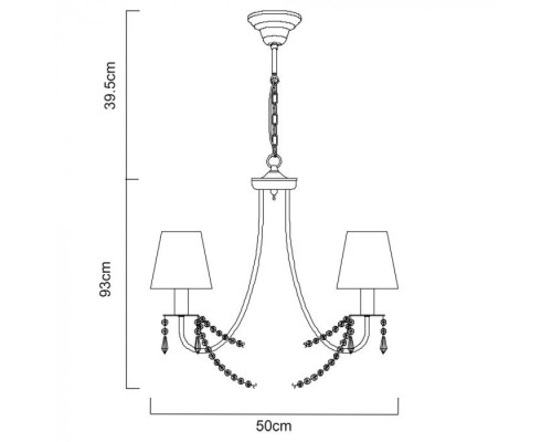 Подвесная люстра Armonico A5008LM-5GO Arte Lamp