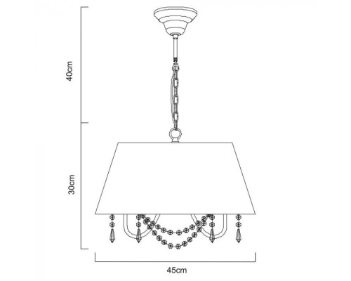 Подвесная люстра Armonico A5008SP-3GO Arte Lamp