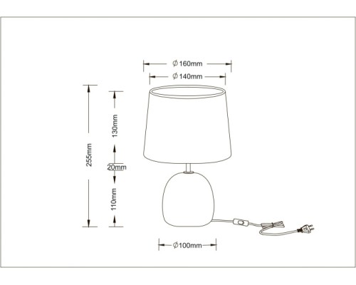 Интерьерная настольная лампа Titawin A5022LT-1GY Arte Lamp