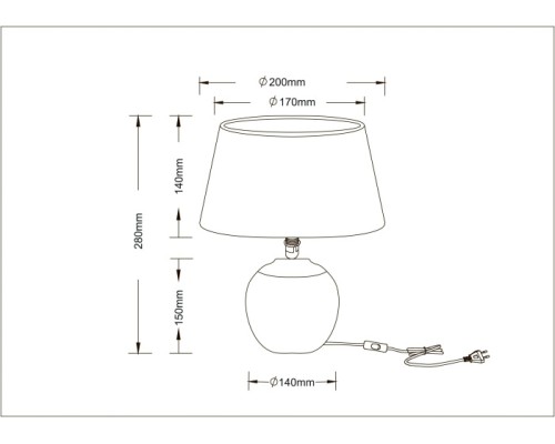 Интерьерная настольная лампа Scheat A5033LT-1WH Arte Lamp