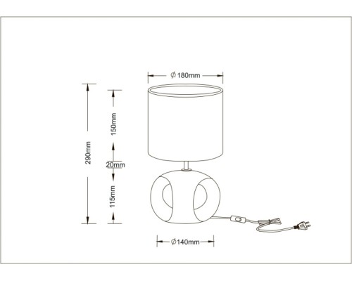 Интерьерная настольная лампа Zaurak A5035LT-1CC Arte Lamp