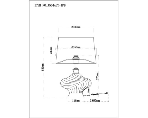 Интерьерная настольная лампа Nekkar A5044LT-1PB Arte Lamp