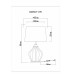 Настольная лампа Baymont A5059LT-1PB Arte Lamp