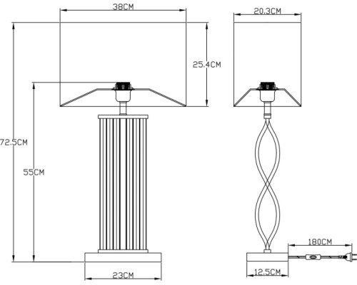 Интерьерная настольная лампа Veil A5061LT-1PB Arte Lamp