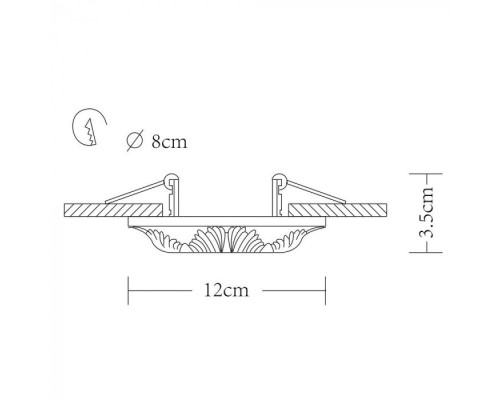 Точечный светильник Cratere A5071PL-1WH Arte Lamp